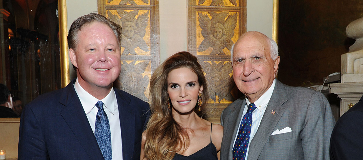 Brian France & Amy France with Ken Langone of NYU